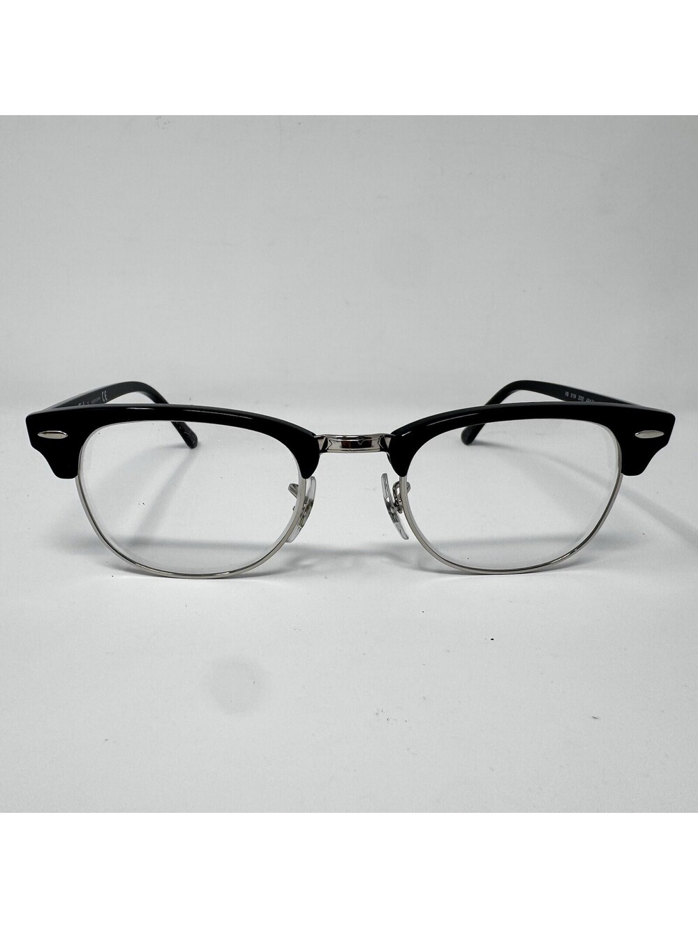 Ray-Ban RB5154 Clubmaster 2000 Black Silver Eyeglass Frames 49-21-140 D